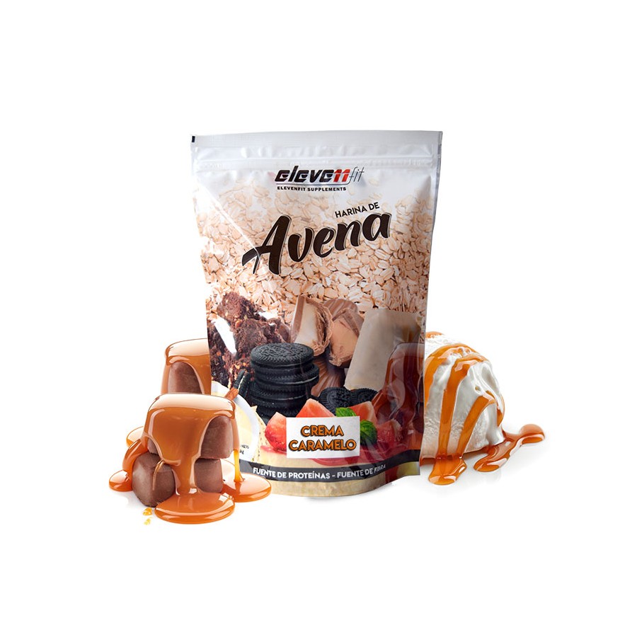 Harina de Avena Eleven Fit 1kg - Caramelo